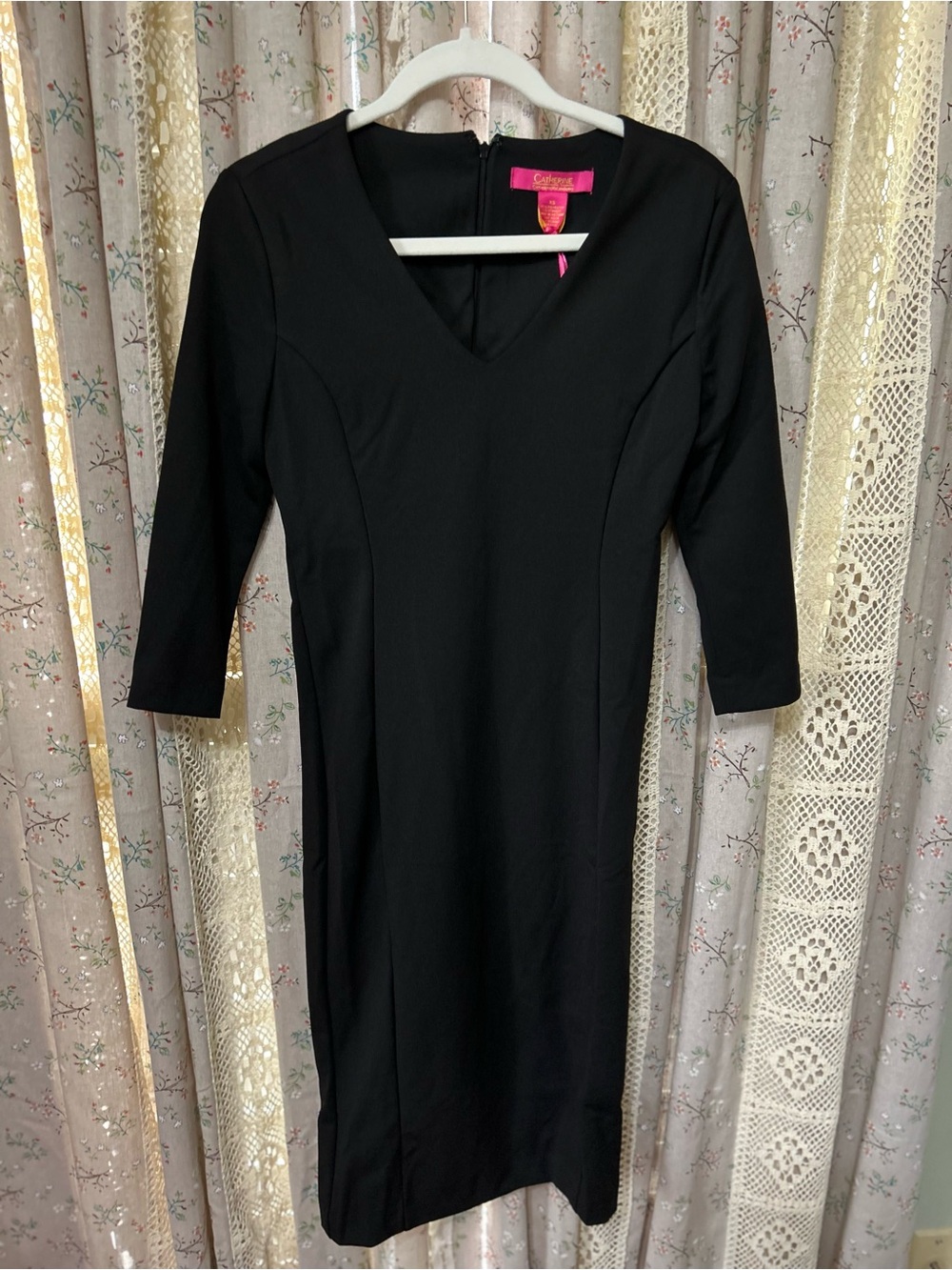 Catherine Catherine Malandrino Black Sheath Dress NWT XS